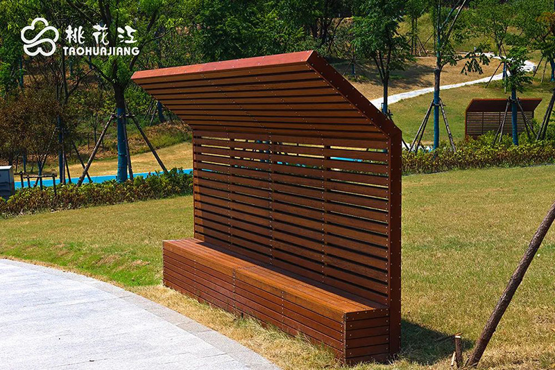 公園遮陽(yáng)竹木坐椅 公園遮陽(yáng)竹木坐椅