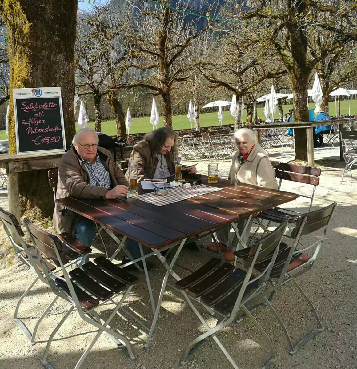 戶(hù)外重竹啤酒桌椅